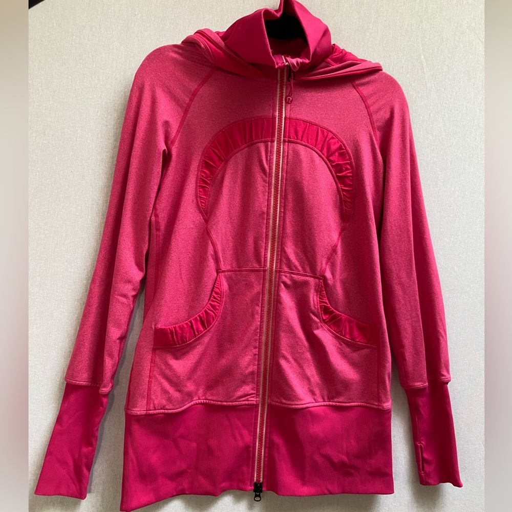 Lululemon “gather together” tutti frutti full zip hoodie jacket Sz 10